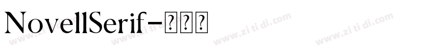 NovellSerif字体转换