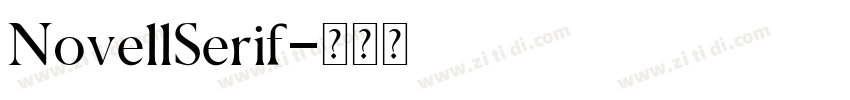 NovellSerif字体转换