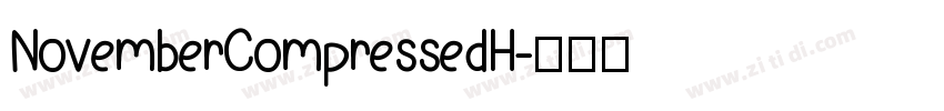 NovemberCompressedH字体转换