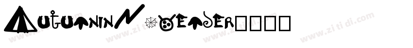 AutumninNovember字体转换