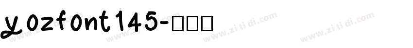 yozfont145字体转换