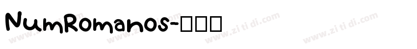 NumRomanos字体转换