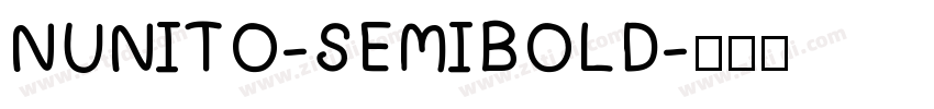 NUNITO-SEMIBOLD字体转换
