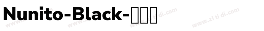 Nunito-Black字体转换