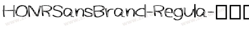 HONRSansBrand-Regula字体转换