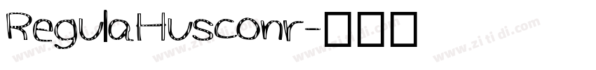 RegulaHusconr字体转换