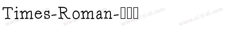 Times-Roman字体转换