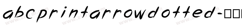 abcprintarrowdotted字体转换