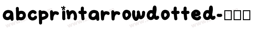 abcprintarrowdotted字体转换