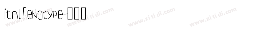 italfenotype字体转换
