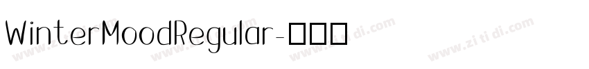 WinterMoodRegular字体转换