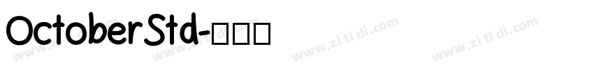 OctoberStd字体转换