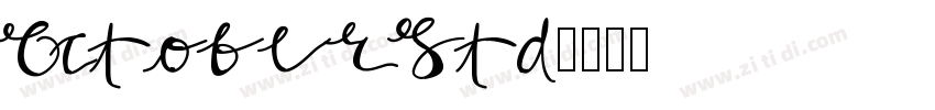 OctoberStd字体转换