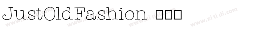 JustOldFashion字体转换