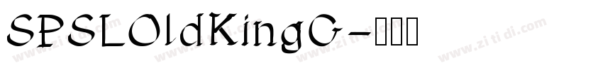 SPSLOldKingC字体转换