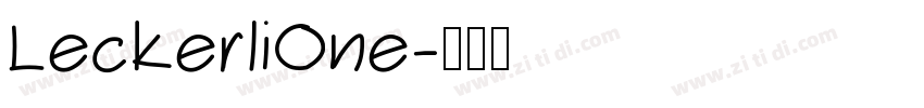 LeckerliOne字体转换