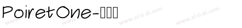 PoiretOne字体转换