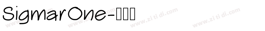 SigmarOne字体转换