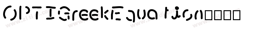 OPTIGreekEquation字体转换
