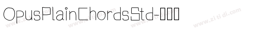 OpusPlainChordsStd字体转换