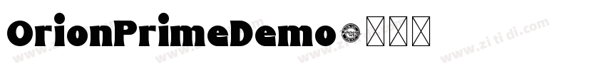 OrionPrimeDemo字体转换