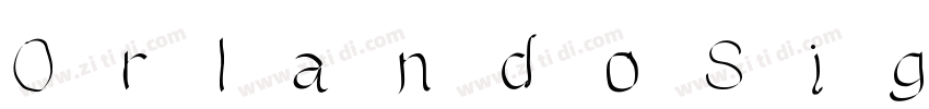 OrlandoSignature字体转换