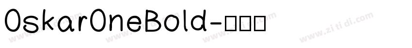 OskarOneBold字体转换