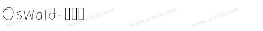 Oswald字体转换
