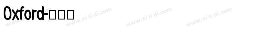 Oxford字体转换