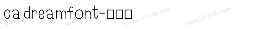 cadreamfont字体转换