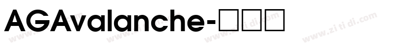 AGAvalanche字体转换
