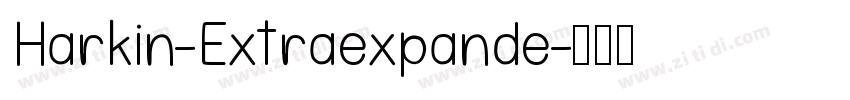 Harkin-Extraexpande字体转换