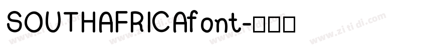 SOUTHAFRICAfont字体转换