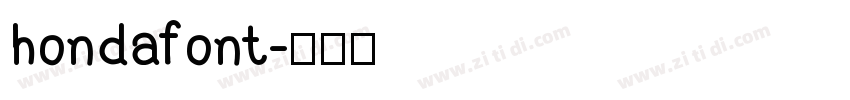 hondafont字体转换
