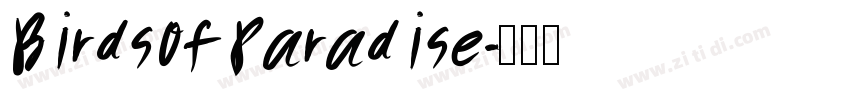 BirdsofParadise字体转换