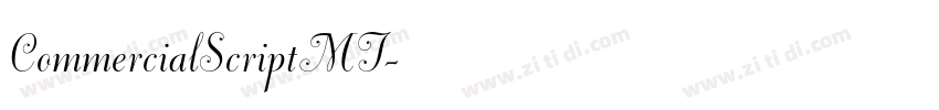 CommercialScriptMT字体转换