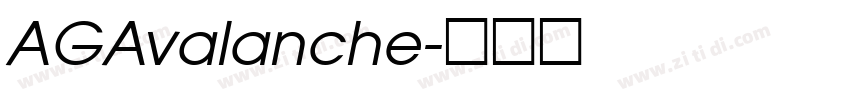 AGAvalanche字体转换