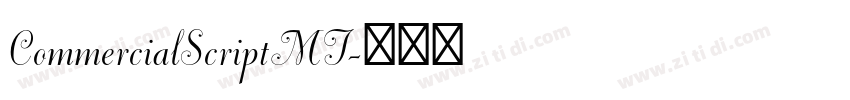 CommercialScriptMT字体转换