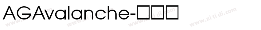 AGAvalanche字体转换