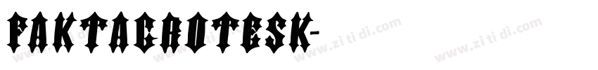 FaktaGrotesk字体转换