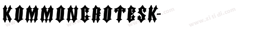 KommonGrotesk字体转换