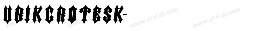 UbikGrotesk字体转换