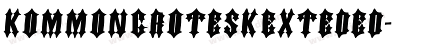 kommonGroteskExteded字体转换