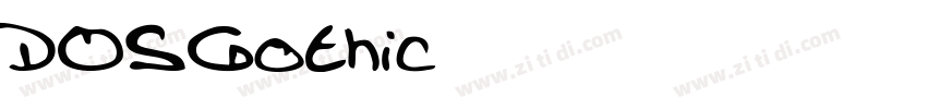 DOSGothic字体转换