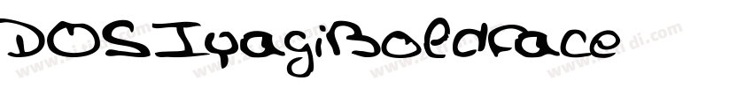 DOSIyagiBoldface字体下载字体转换