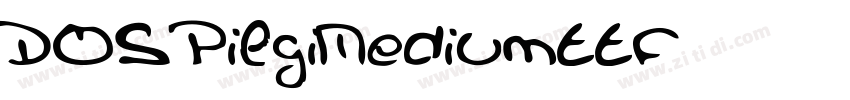 DOSPilgiMediumttf字体转换
