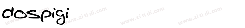 dospigi样品字体转换