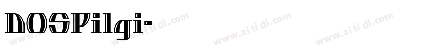DOSPilgi字体转换