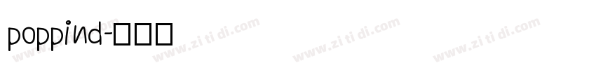 poppind字体转换