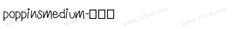 poppinsmedium字体转换